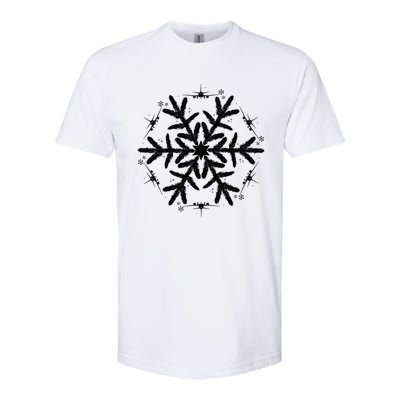 Snowflake Great Gift Christmas Airplane Gift Softstyle CVC T-Shirt