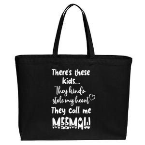 Special Grandma Grandmother These Call Me MeeMaw Cotton Canvas Jumbo Tote