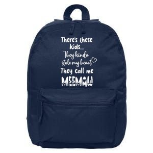 Special Grandma Grandmother These Call Me MeeMaw 16 in Basic Backpack