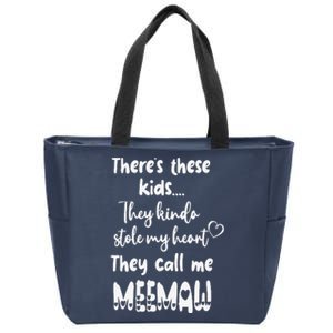 Special Grandma Grandmother These Call Me MeeMaw Zip Tote Bag