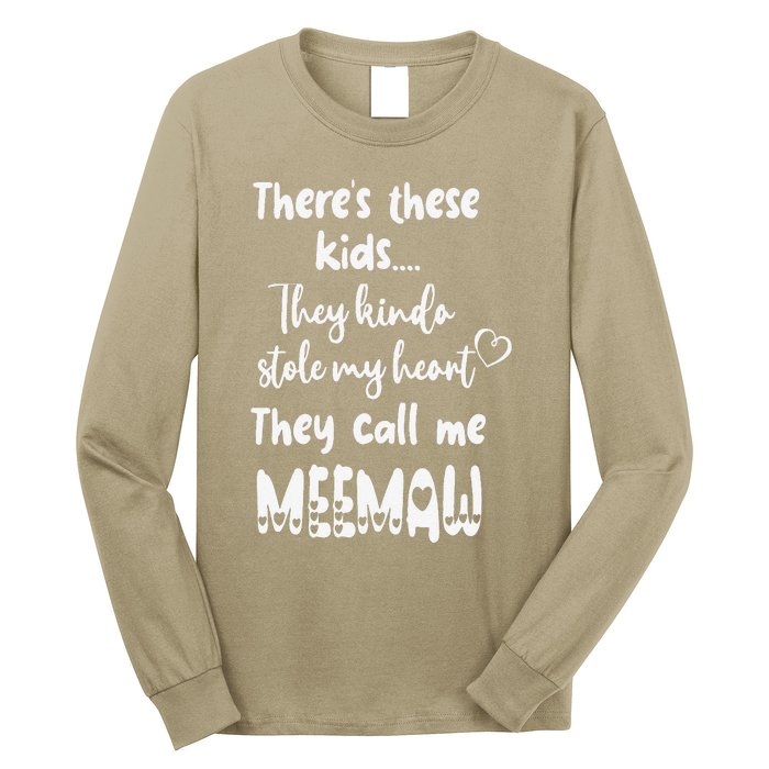 Special Grandma Grandmother These Call Me MeeMaw Long Sleeve Shirt