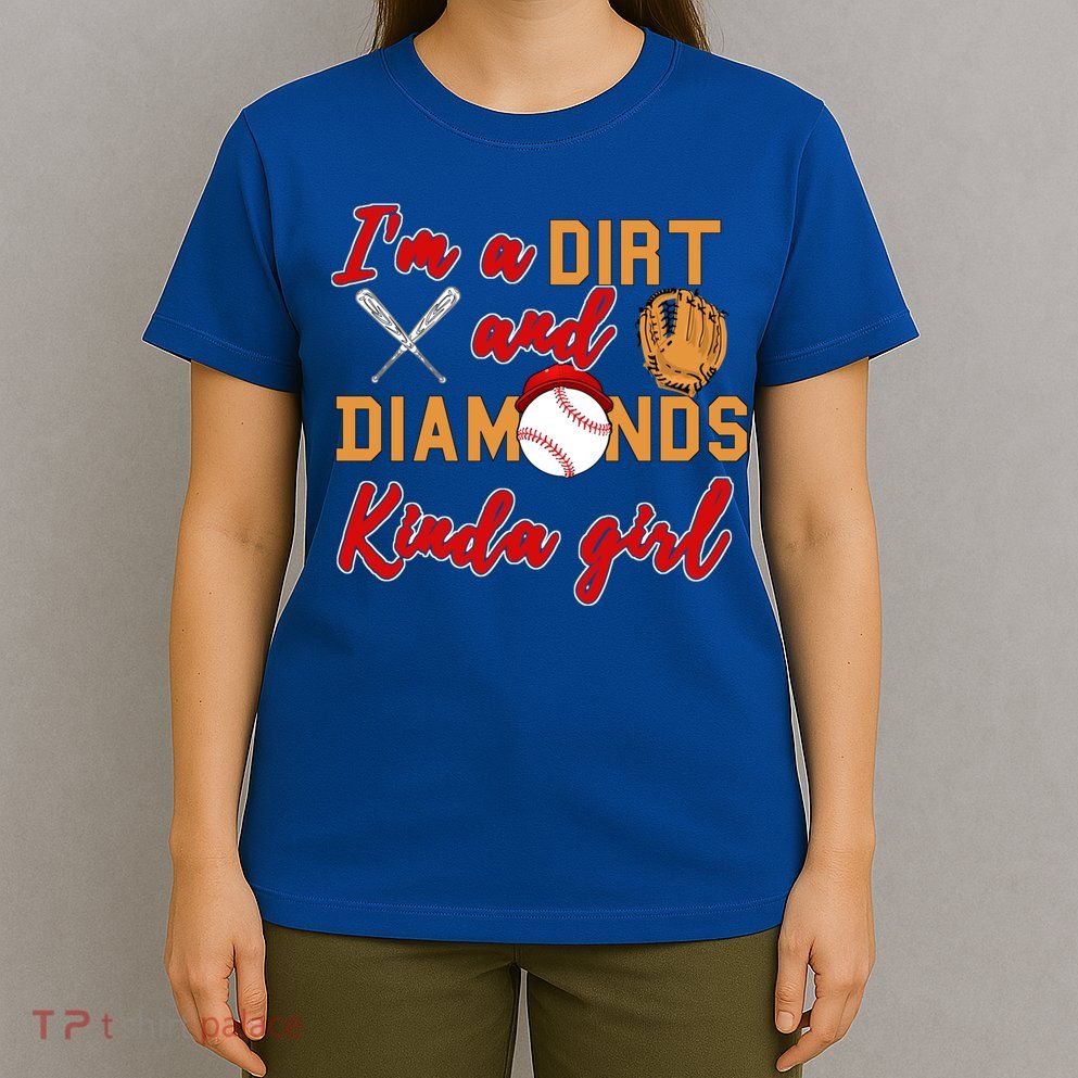 Softball Great Gift Dirt And Diamonds Kinda Great Gift T-Shirt