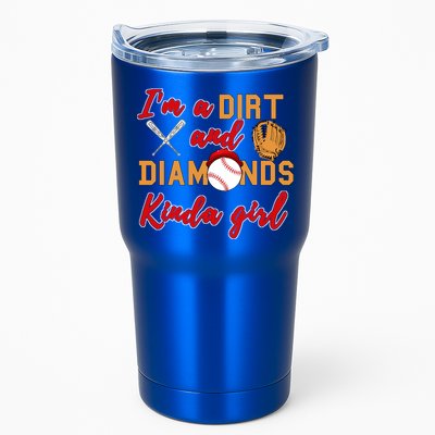 Softball Great Gift Dirt And Diamonds Kinda Great Gift Tumbler