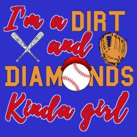 Softball Great Gift Dirt And Diamonds Kinda Great Gift Kids T-Shirt
