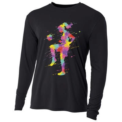 Soccer Girl Gift Cooling Performance Long Sleeve Crew