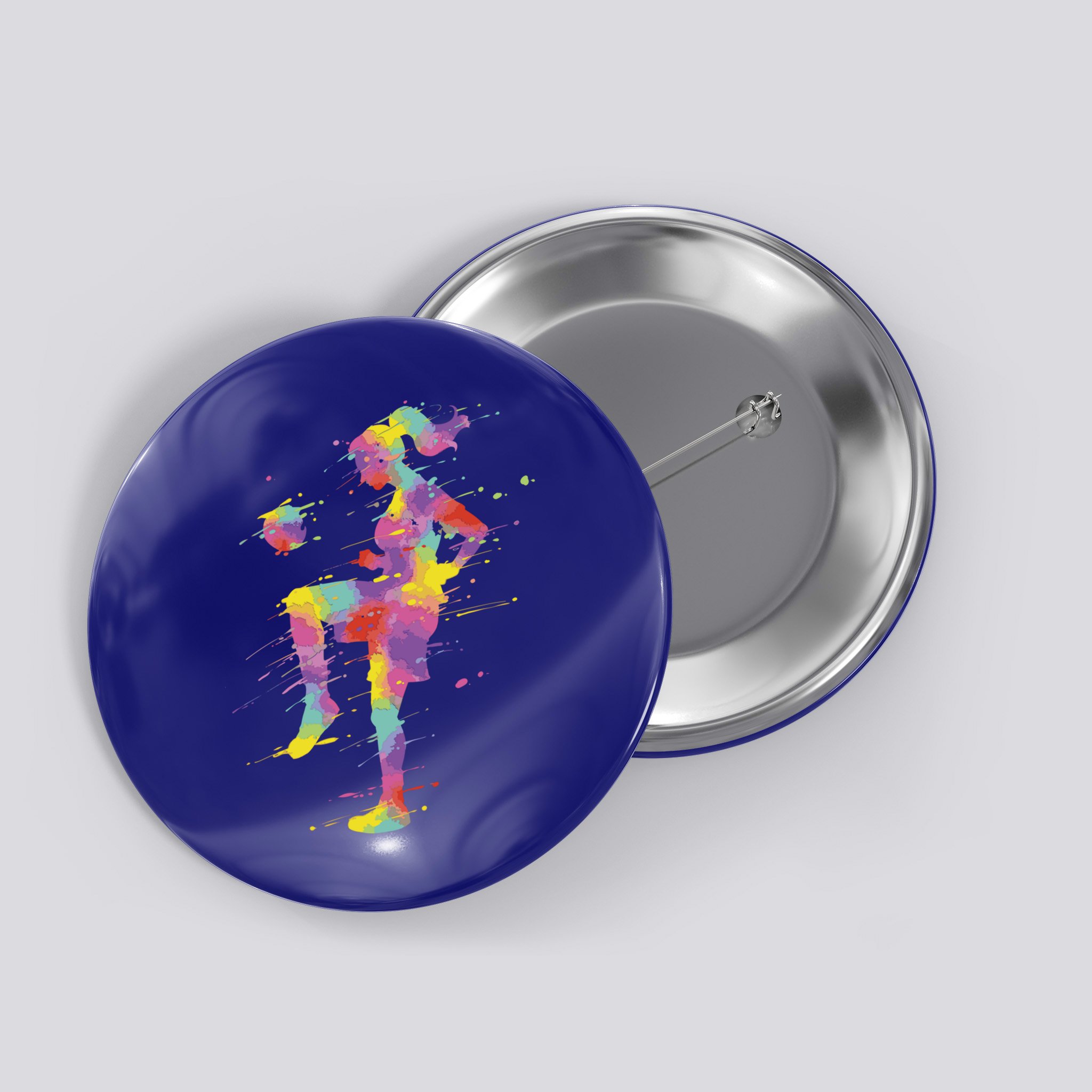 Soccer Girl Gift Button