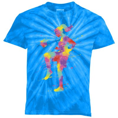 Soccer Girl Gift Kids Tie-Dye T-Shirt