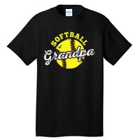 Softball Grandpa Grandfather Fathers Day Tall T-Shirt