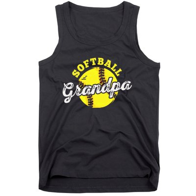 Softball Grandpa Grandfather Fathers Day Tank Top