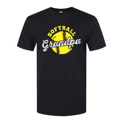 Softball Grandpa Grandfather Fathers Day Softstyle® CVC T-Shirt