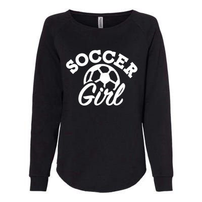 Soccer Girl Gift Womens California Wash Sweatshirt