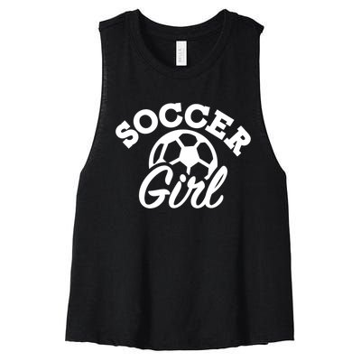 Soccer Girl Gift Women's Racerback Cropped Tank