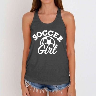 Soccer Girl Gift Women's Knotted Racerback Tank