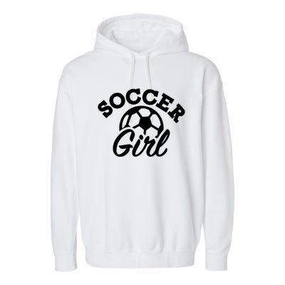 Soccer Girl Gift Garment-Dyed Fleece Hoodie