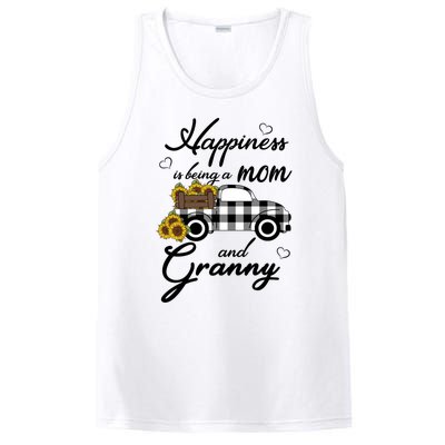 Sunflower Grandma Gift Happiness Is Being A Mom And Granny Gift PosiCharge Competitor Tank