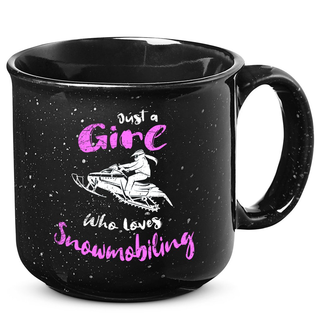 Snowmobile Girl Gift I Just A Girl Who Loves Snowmobiling Great Gift 15oz Campfire Ceramic Mug