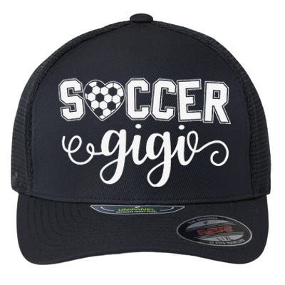 Soccer Gigi Grandma Sport Lover Birthday MotherS Day Flexfit Unipanel Trucker Cap