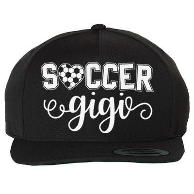 Soccer Gigi Grandma Sport Lover Birthday MotherS Day Wool Snapback Cap