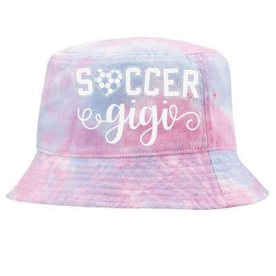 Soccer Gigi Grandma Sport Lover Birthday MotherS Day Tie-Dyed Bucket Hat