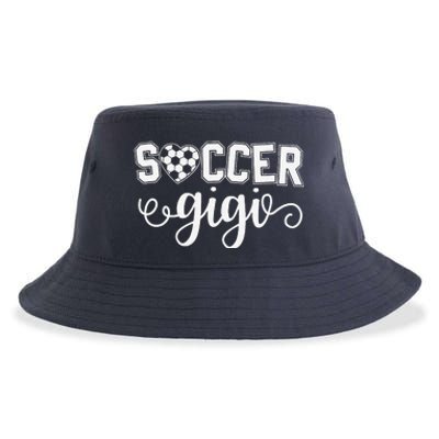 Soccer Gigi Grandma Sport Lover Birthday MotherS Day Sustainable Bucket Hat