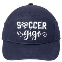 Soccer Gigi Grandma Sport Lover Birthday MotherS Day 7-Panel Snapback Hat