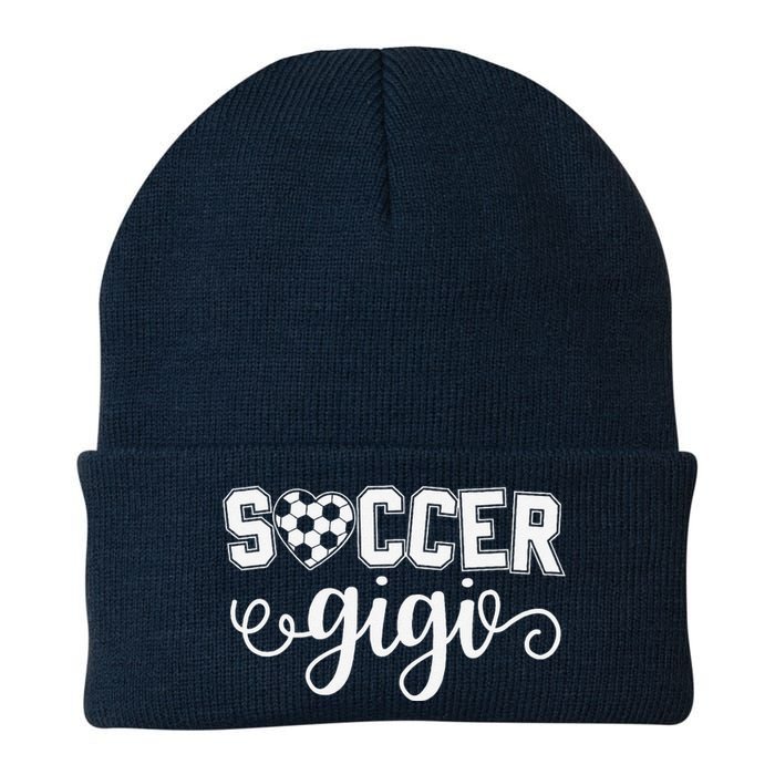 Soccer Gigi Grandma Sport Lover Birthday MotherS Day Knit Cap Winter Beanie