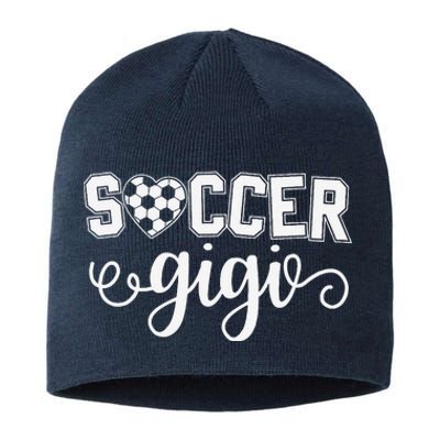 Soccer Gigi Grandma Sport Lover Birthday MotherS Day Sustainable Beanie