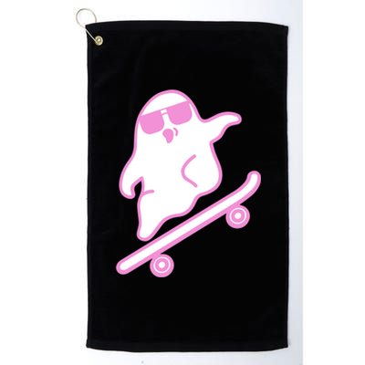 Skateboarding Ghost Great Gift Platinum Collection Golf Towel