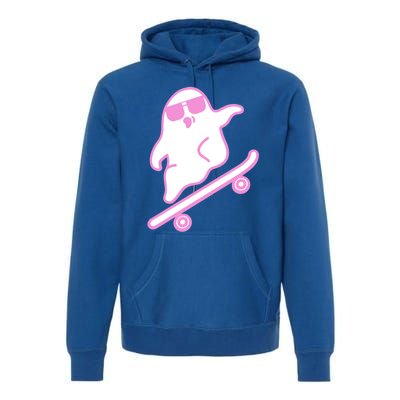 Skateboarding Ghost Great Gift Premium Hoodie