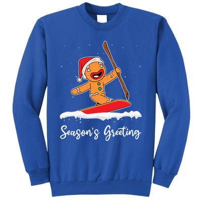 Season's Greetings Gingerbread Snowboarding Boarder Gift Sweatshirt