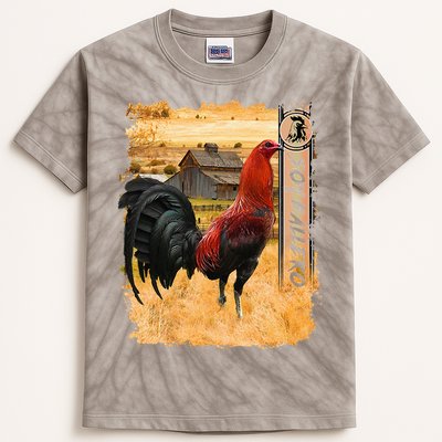 Soy Gallero Gamefowl Rooster Cockfighting Enthusiast Kids Tie-Dye T-Shirt