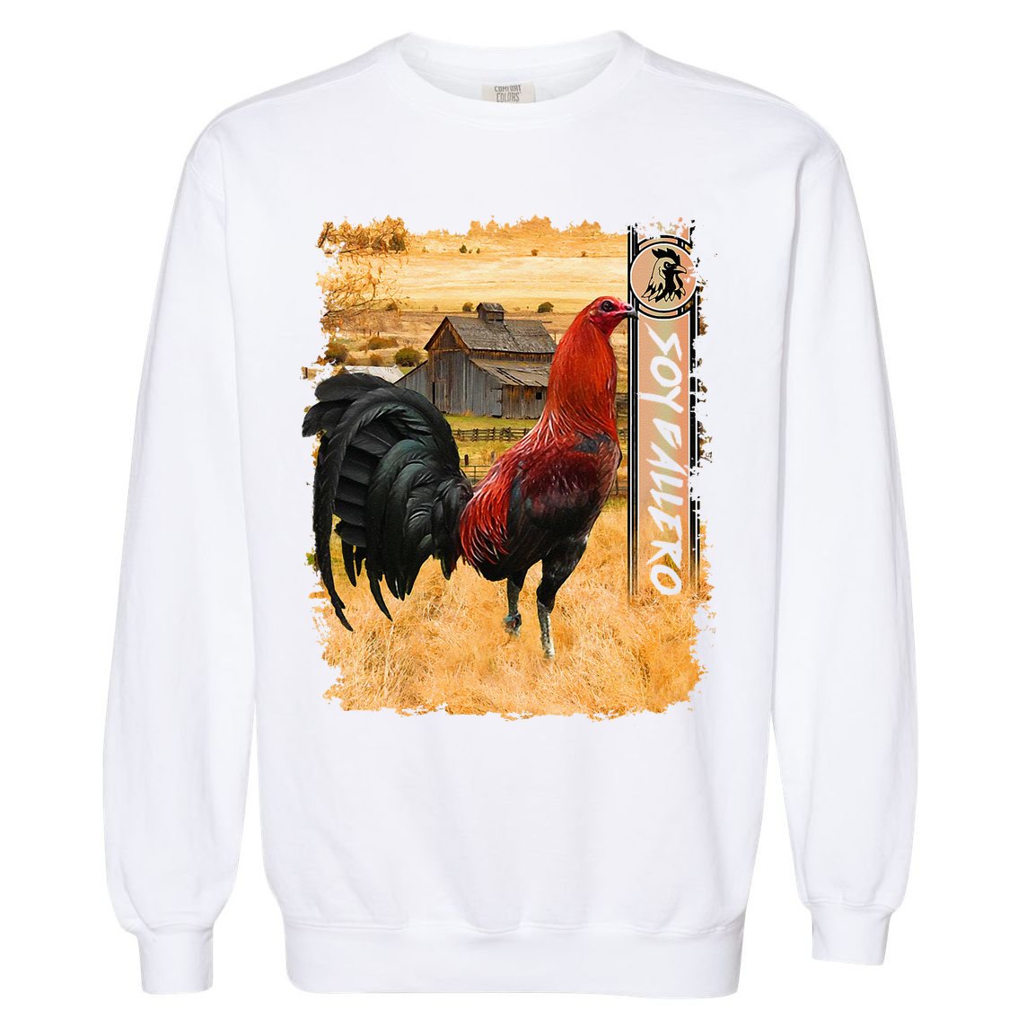 Soy Gallero Gamefowl Rooster Cockfighting Enthusiast Garment-Dyed Sweatshirt
