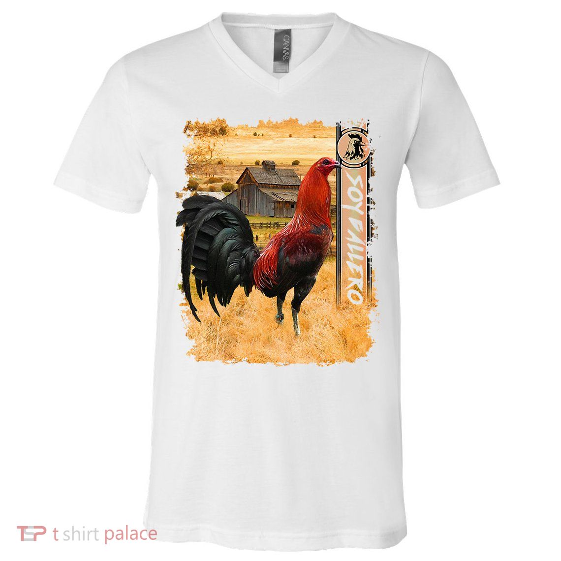 Soy Gallero Gamefowl Rooster Cockfighting Enthusiast V-Neck T-Shirt