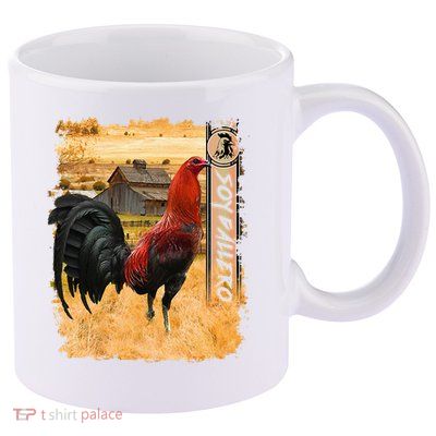 Soy Gallero Gamefowl Rooster Cockfighting Enthusiast 11oz C Handle Ceramic Mug