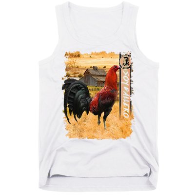 Soy Gallero Gamefowl Rooster Cockfighting Enthusiast Tank Top