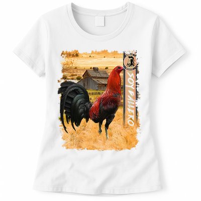 Soy Gallero Gamefowl Rooster Cockfighting Enthusiast Womens T-Shirt