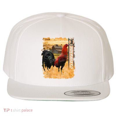 Soy Gallero Gamefowl Rooster Cockfighting Enthusiast Wool Snapback Cap