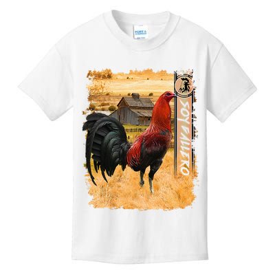 Soy Gallero Gamefowl Rooster Cockfighting Enthusiast Kids T-Shirt