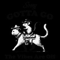 Sorry Gotta Go The Vibes Are Off Funny Mouse Riding Cat Daily Commute Backpack