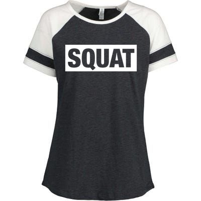 Squat Gym Gift Enza Ladies Jersey Colorblock Tee