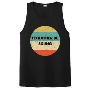 Skier Great Gift Id Rather Be Skiing Gift PosiCharge Competitor Tank