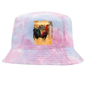 Soy Gallero Gamefowl Rooster Cockfighting Enthusiast Tie-Dyed Bucket Hat