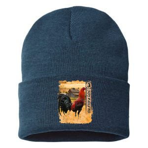 Soy Gallero Gamefowl Rooster Cockfighting Enthusiast Sustainable Knit Beanie