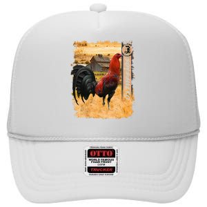 Soy Gallero Gamefowl Rooster Cockfighting Enthusiast High Crown Mesh Back Trucker Hat