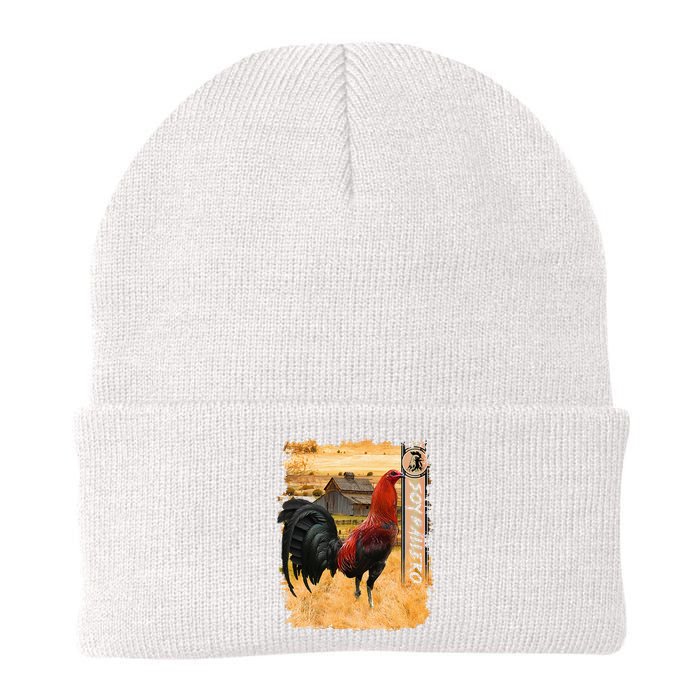 Soy Gallero Gamefowl Rooster Cockfighting Enthusiast Knit Cap Winter Beanie