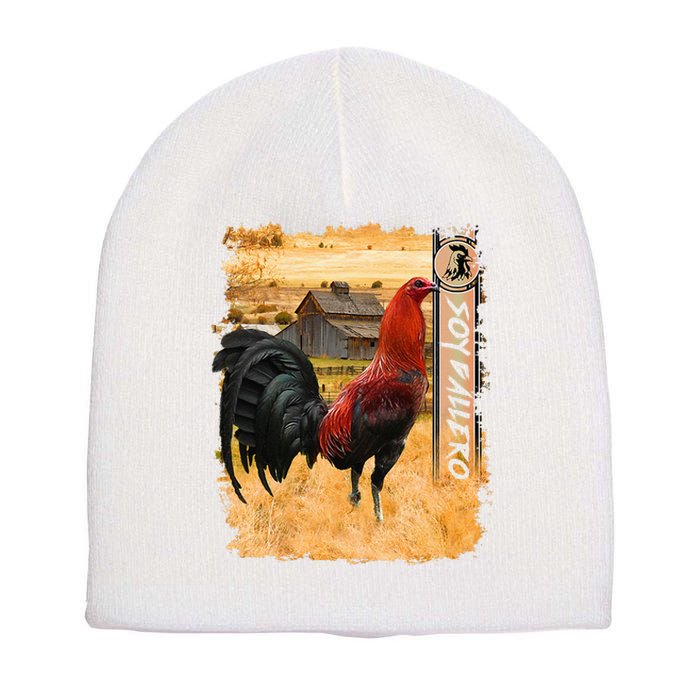 Soy Gallero Gamefowl Rooster Cockfighting Enthusiast Short Acrylic Beanie