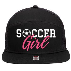 Soccer Great Gift 7 Panel Mesh Trucker Snapback Hat