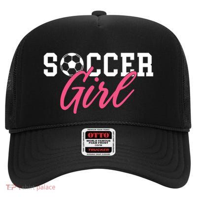 Soccer Great Gift High Crown Mesh Back Trucker Hat