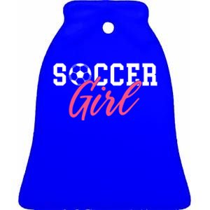 Soccer Great Gift Ceramic Bell Ornament