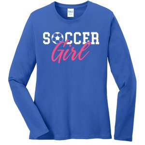 Soccer Great Gift Ladies Long Sleeve Shirt